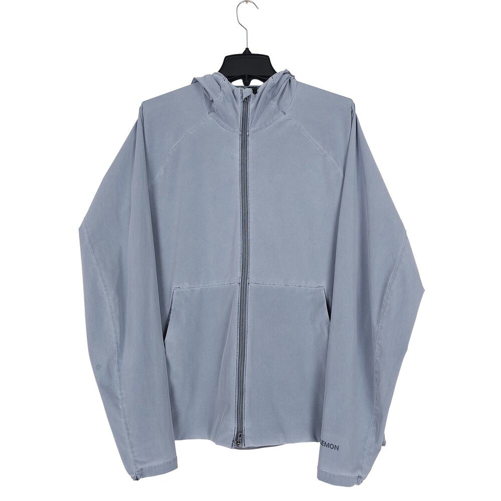 Lululemon Mens Pace Breaker Jacket Sz Large Dilute Wash Graphite Grey *Defect*